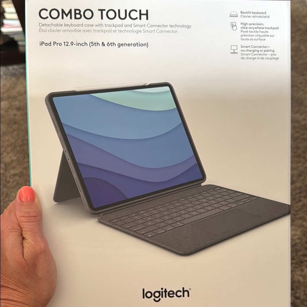 Logitech Gray Tablet Keyboard Folio for Enhanced Productivity